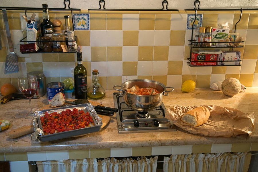 Cooking in Tuscany