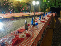 Contrada Dinner in Montisi